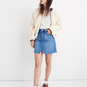NWT Madewell Rigid Denim A-Line Mini Skirt